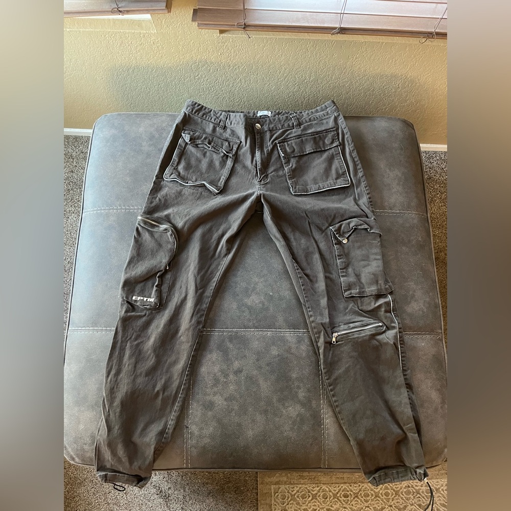 EPTM-Men's Dark Gray Cargo Pants